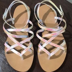 1 Day Sale❗️✨Strappy Iridescent J. Crew Sandals✨7